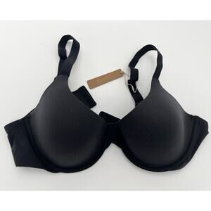 Skims Fits Everybody Scoop Plunge Bra 44C Onyx Black BR-UWR-1997 NEW NWT